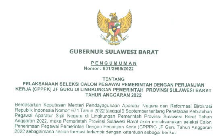 pengumuman p3k guru