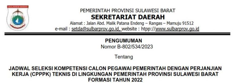 Jadwal Seleksi
