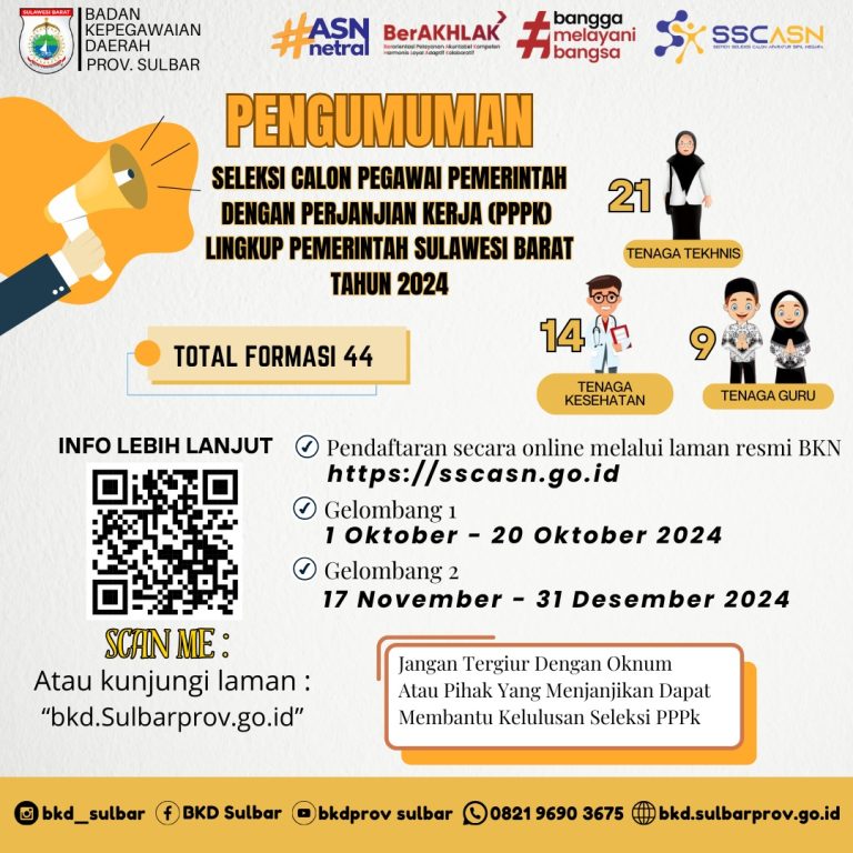 PENGUMUMAN PPPK TEKNIS