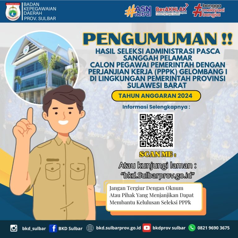 Pengumuman Hasil Masa Sangga PPPK Tahun 2024
